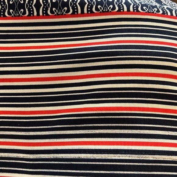 ILE New York short sleeves shift print dress Sz 16 white ivory geometric - Picture 8 of 8